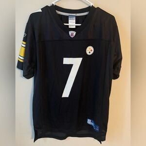Pittsburgh Steelers Jersey Boys Youth XL Black NFL Football 7 Roethlisberger